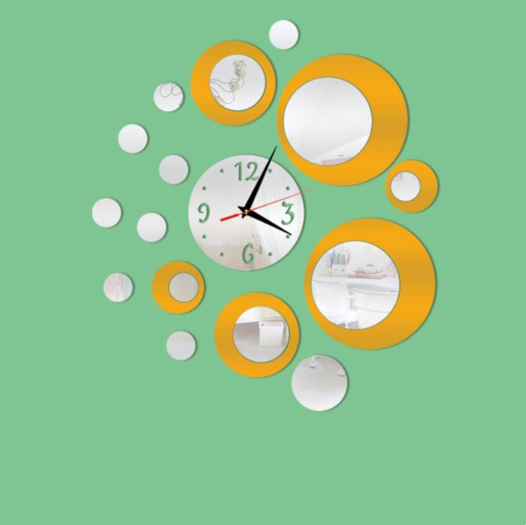 3D立體裝飾鍾亞克力数字鏡面牆貼掛鐘