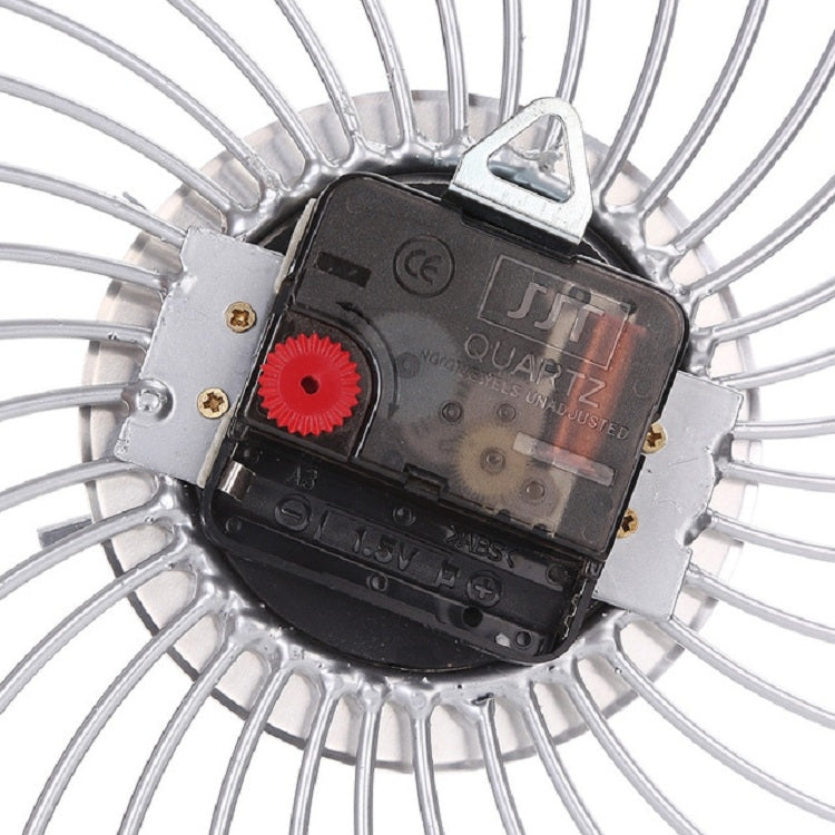 鐵藝鑲鑽掛鐘客廳卧室靜音金屬壁鍾