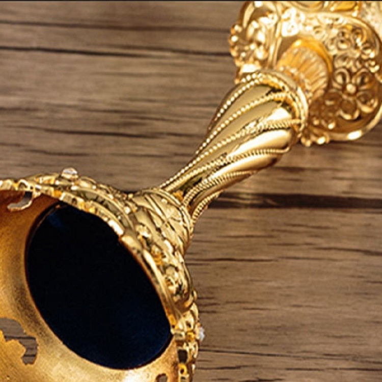 兩件裝 寶石花單頭燭光晚餐燭台擺件婚禮燭台