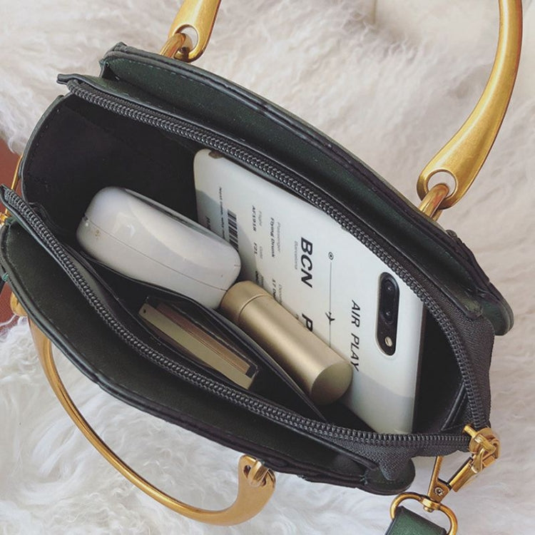 圓形磨砂PU皮女士包復古手提包單肩迷你包