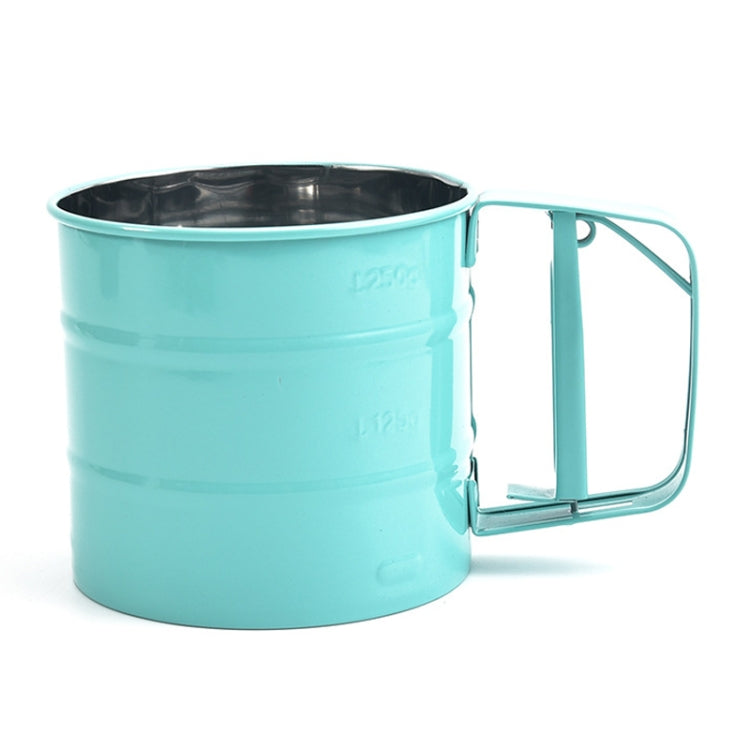 不銹鋼麵粉篩烘焙工具手壓式面篩