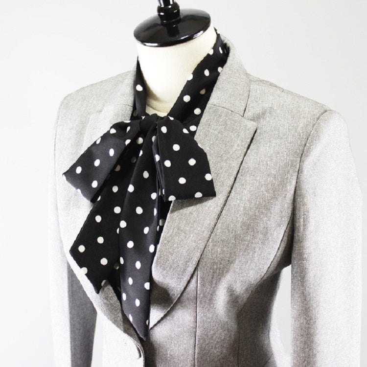 圓點蝴蝶結襯衫假領子職業裝裝飾領