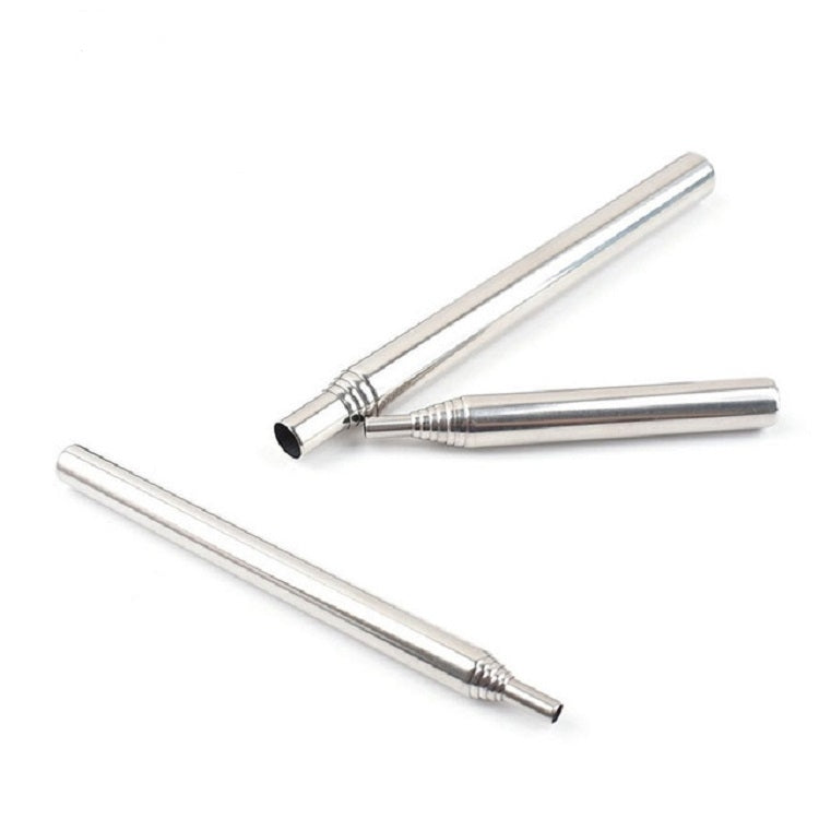 2個一賣 戶外野營生火工具不銹鋼吹火筒野炊燒烤工具可伸縮吹火棒