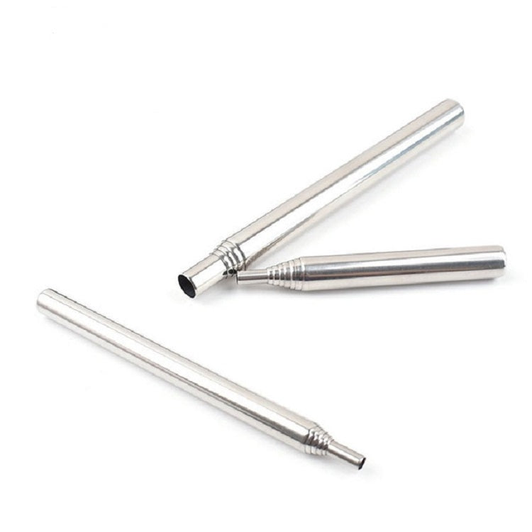 2個一賣 戶外野營生火工具不銹鋼吹火筒野炊燒烤工具可伸縮吹火棒