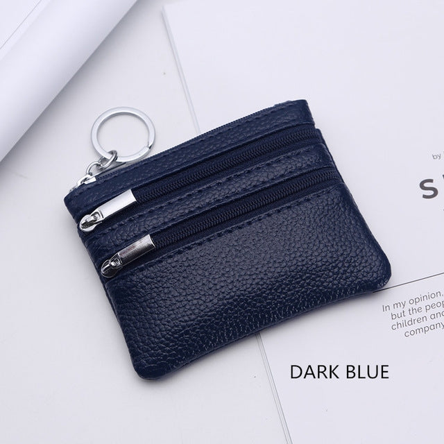 真皮女士小錢包零錢包拉鏈卡包錢包