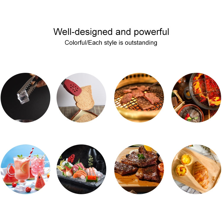 Stainless Steel Light Body Small Sugar Clip Cube Sugar Clip Thickened Ice Clip, Specification:9 Inches Black Handle