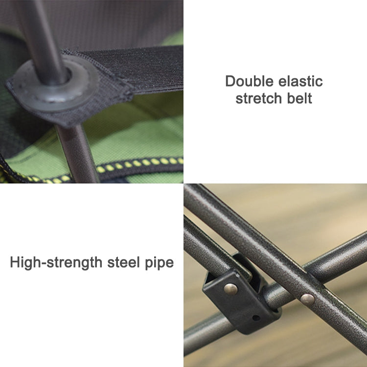 便攜式戶外摺疊躺椅 野釣露營休閑凳 不銹鋼摺疊沙灘椅傢具