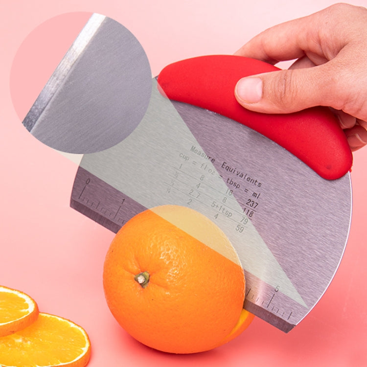 不銹鋼切面器腸粉刮板麵糰分切刀