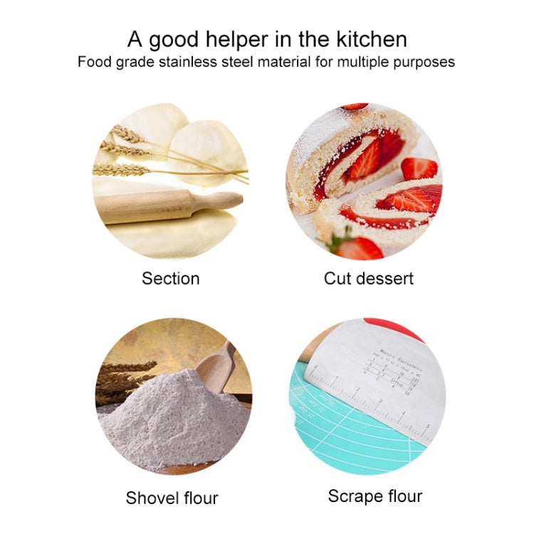不銹鋼切面器腸粉刮板麵糰分切刀