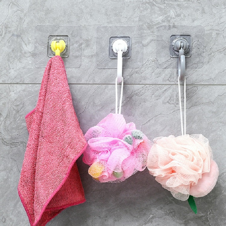 4個一賣 可旋轉掛鈎牆壁櫥櫃門后衣帽鈎吸頂粘鈎