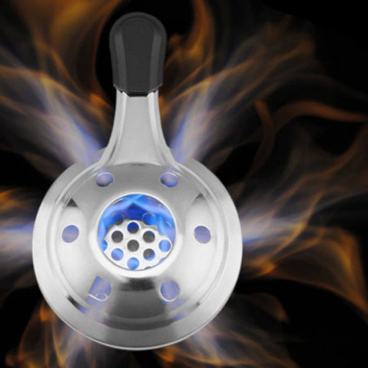 戶外迷你不銹鋼手柄酒精爐露營燃料小火鍋防風酒精爐