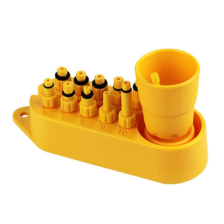 自行車通用液壓排空適配器套裝（10合1）包括油漏斗