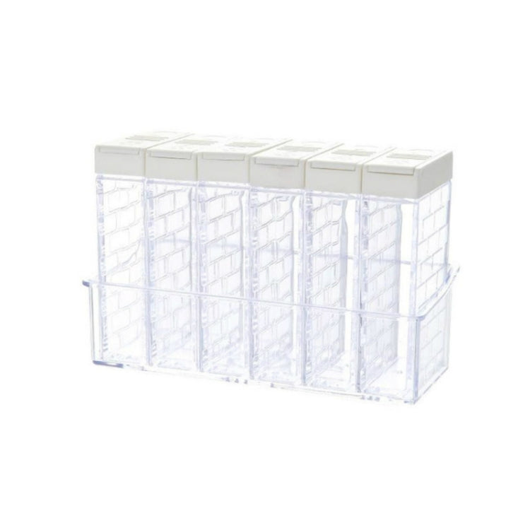 6件套 香料調味盒PP鹽胡椒罐盒廚房香料儲存瓶