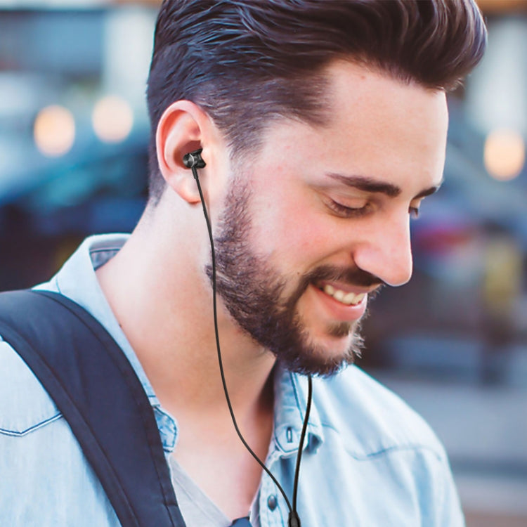 蘭士頓M305低音耳機適用於手機3.5毫米Inear金屬耳機配高清麥克風耳塞適用於小米iPhone三星耳機