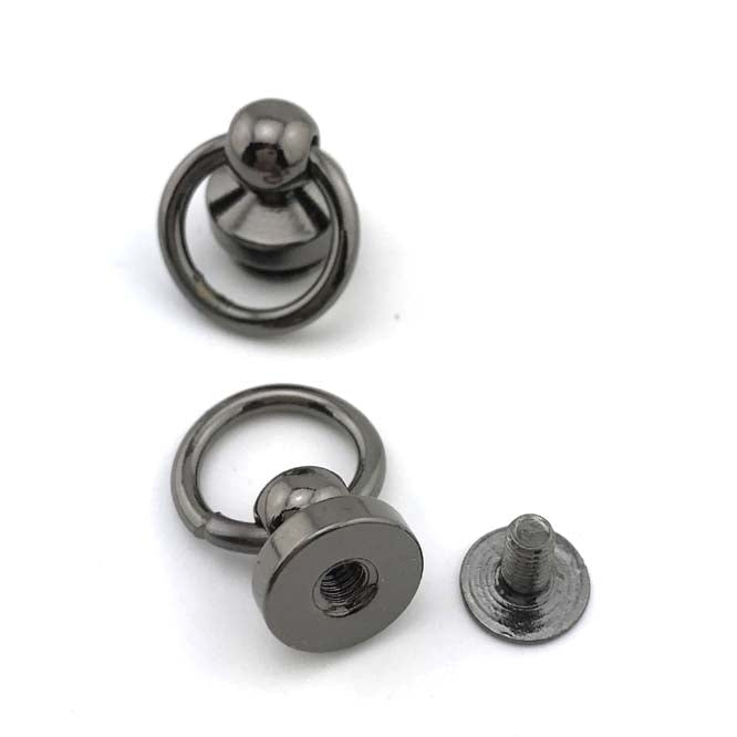 10個一賣 純銅帶環拉手箱包配件