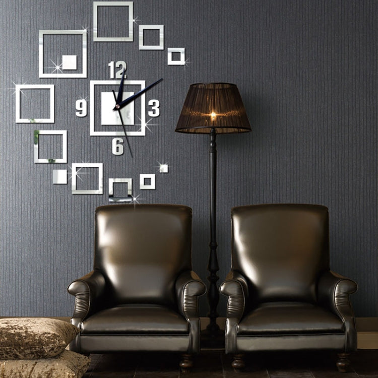 掛鐘鏡面3D立體亞克力客廳卧室裝飾鐘錶時尚DIY創意牆zhong