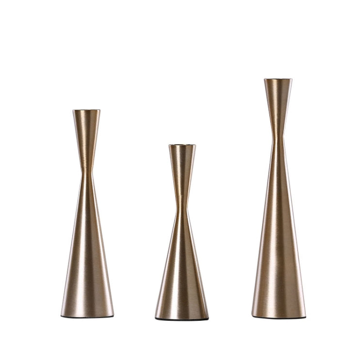 金色鐵藝燭台結婚禮物道具擺件