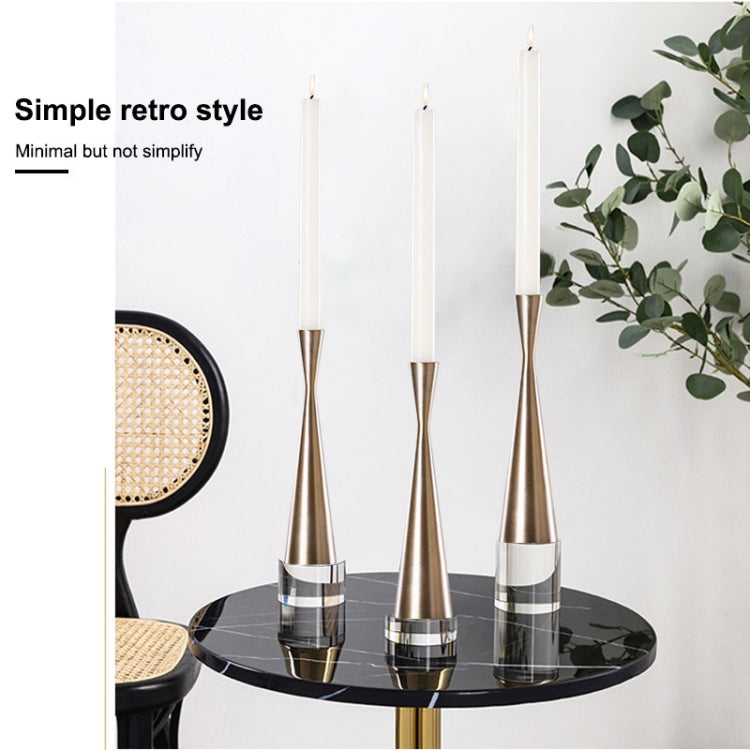 金色鐵藝燭台結婚禮物道具擺件