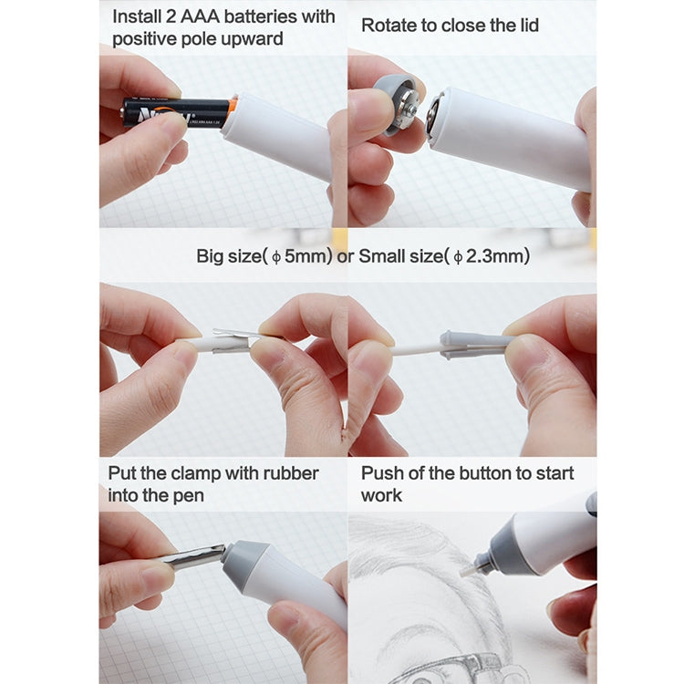 TC8302 素描繪圖自動鉛筆電動橡皮擦藝術用品學生文具