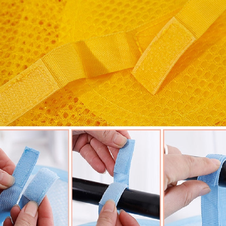 可摺疊透氣四格玩具收納儲物晾曬籃