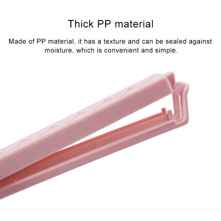 5pcs / Pack Plastic Bag Snack Bag Sealing Love Clip Kitchen Accessories Green