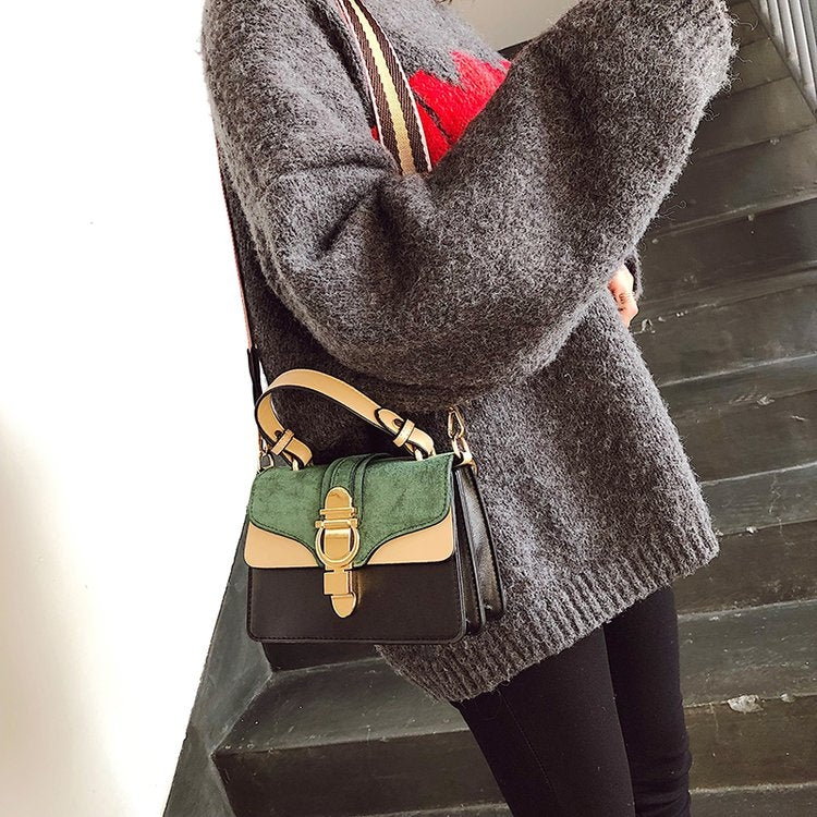 女士皮革手袋時尚單肩包奢華設計斜挎包錢包