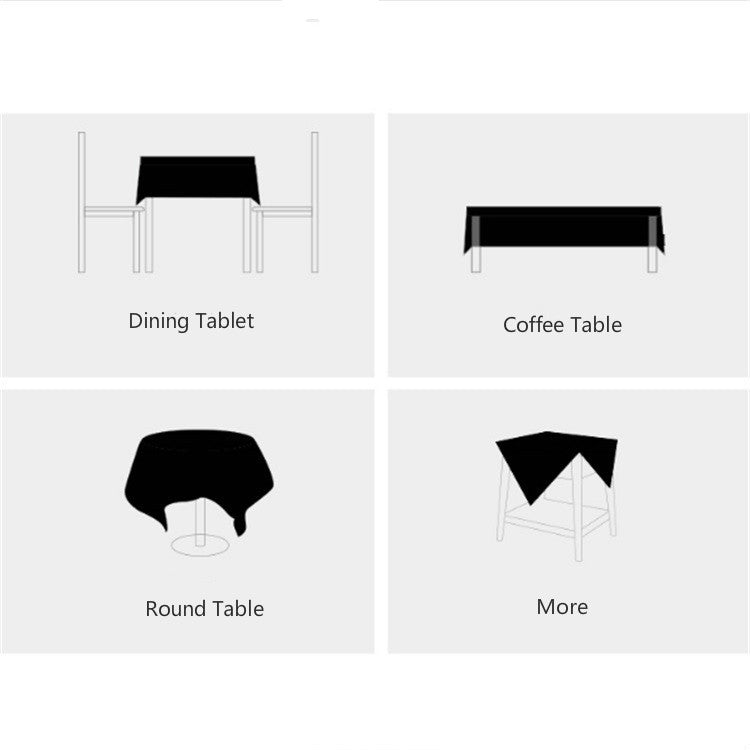 方格子繡花桌布 純色棉麻布藝流蘇長方形茶几餐桌墊子