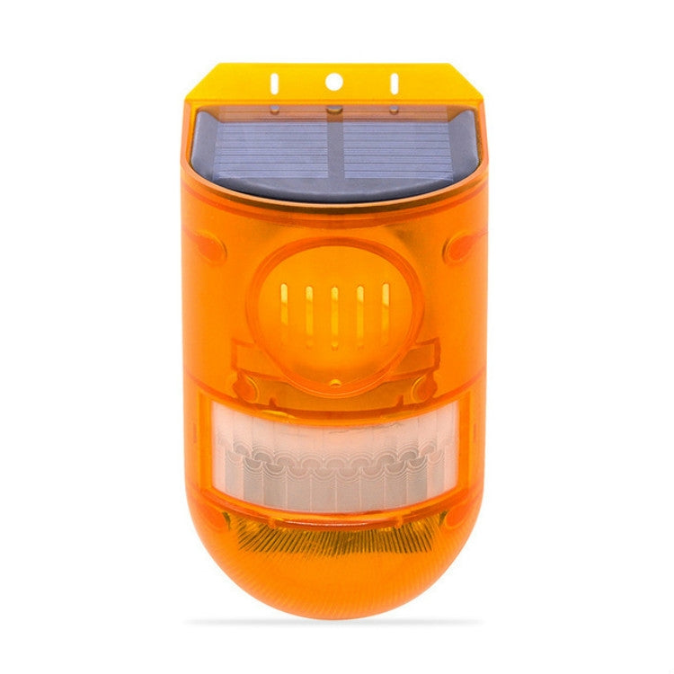 129dB 太陽能報警燈人體感應遙控報警器農場防盜驅動物聲光警報燈