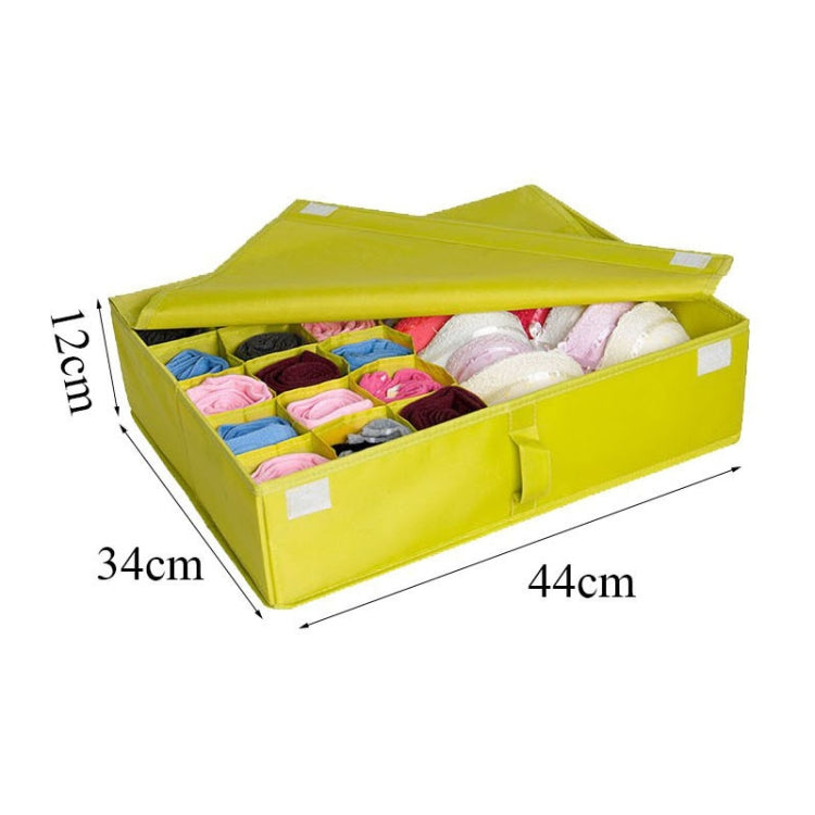 牛津布內衣襪子分類收納帶蓋整理盒