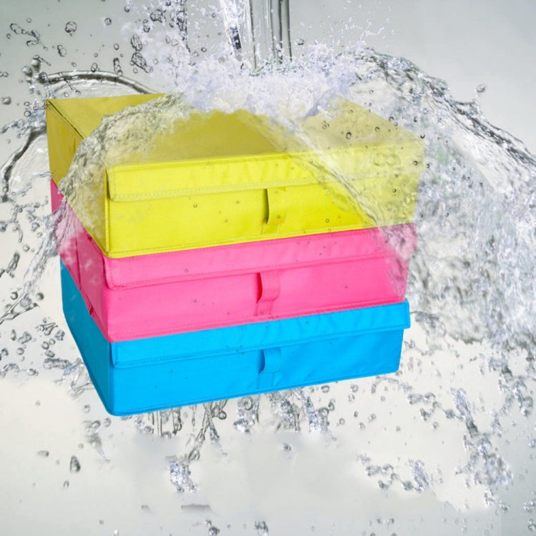 牛津布內衣襪子分類收納帶蓋整理盒