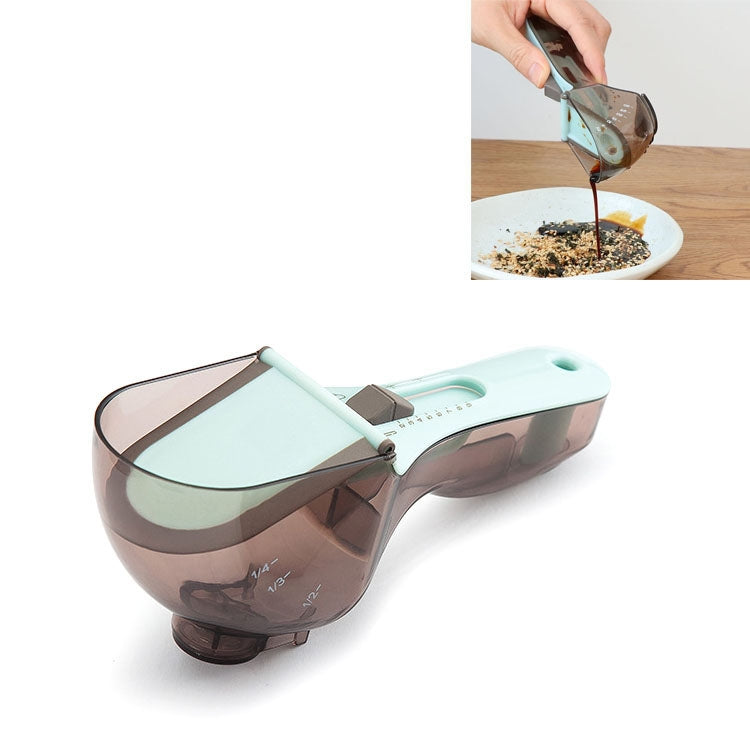 廚房工具塑料刻度量勺可調節烘焙工具量勺