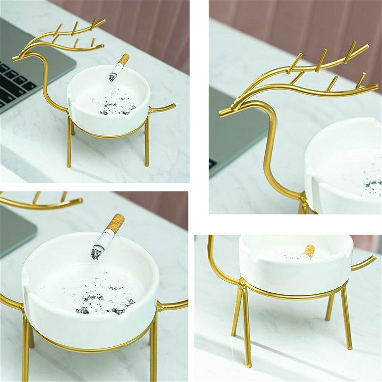 Creative Ashtray Personalized Office Home Living Room Decoration Ornaments, Color:Black