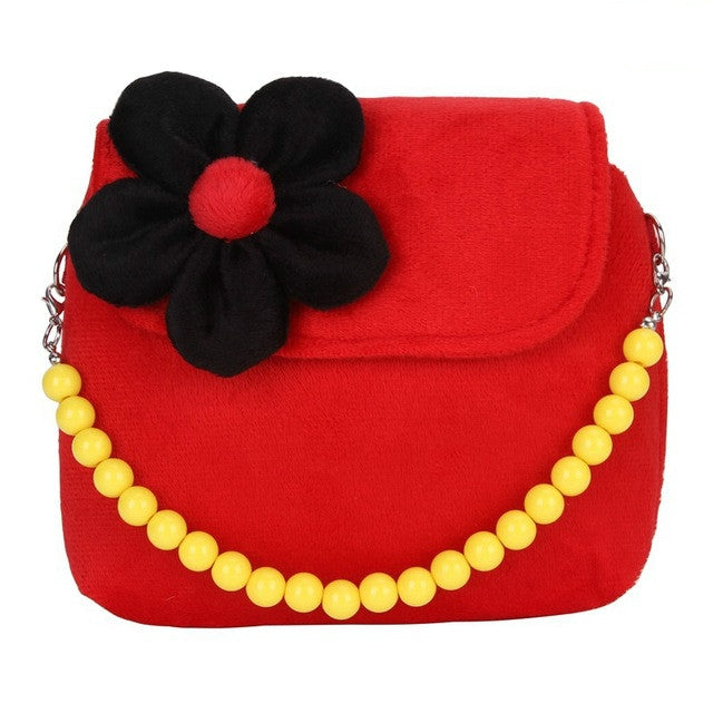 時尚單肩包女童公主花朵斜挎包手提包可愛錢包