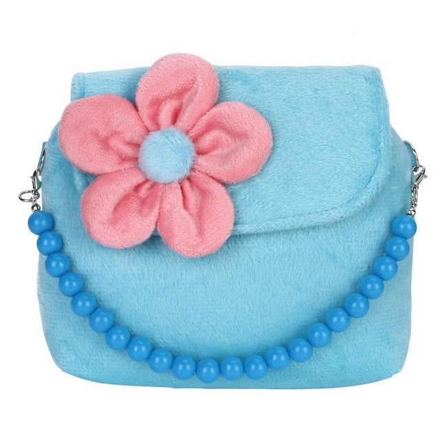 時尚單肩包女童公主花朵斜挎包手提包可愛錢包