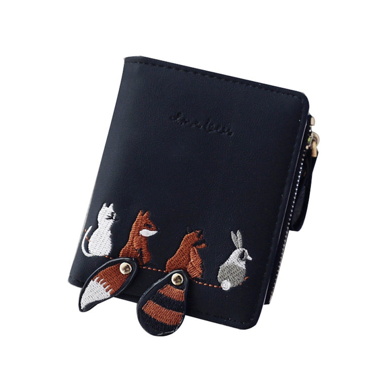 錢包女短款學生韓版可愛小清新摺疊迷你潮個性零錢包