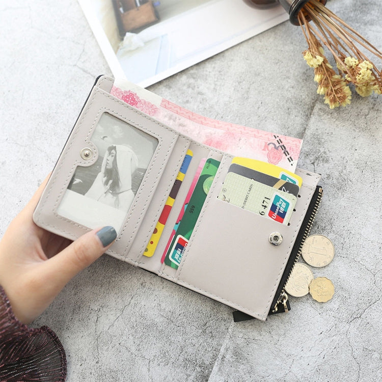 錢包女短款學生韓版可愛小清新摺疊迷你潮個性零錢包