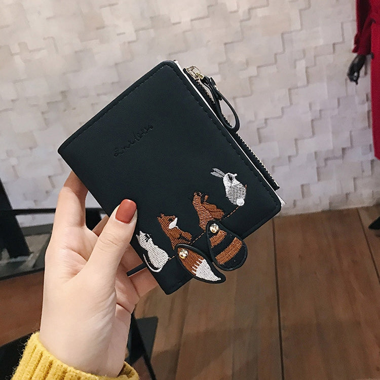 錢包女短款學生韓版可愛小清新摺疊迷你潮個性零錢包