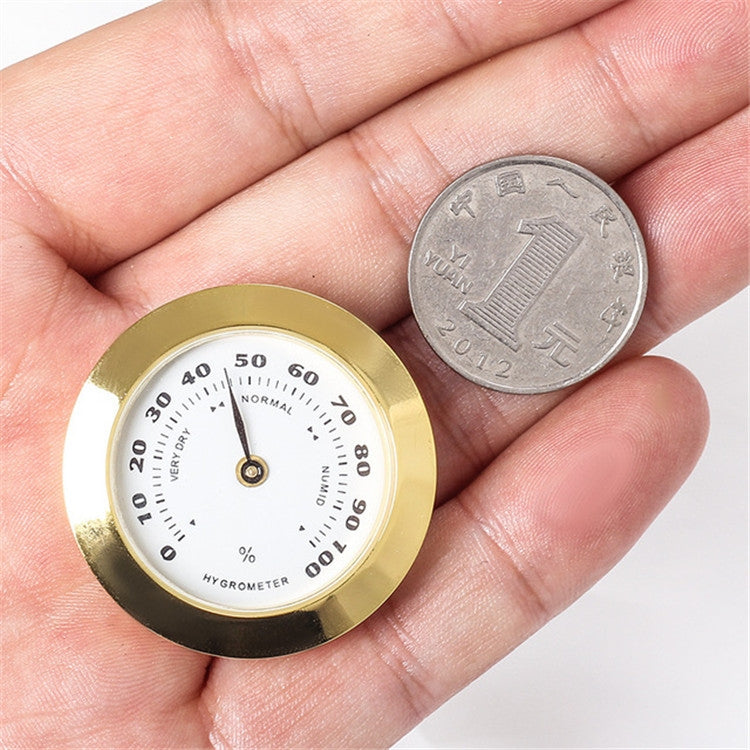 38mm Hygrometer High Precision Home / Guitar Violin Case / Cigar Thermometer