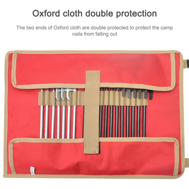 戶外營釘收納袋便攜簡易手提式工具包帳篷釘收納包