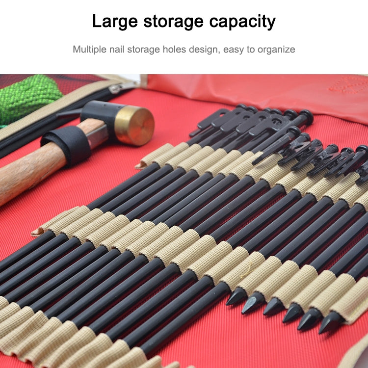 戶外營釘收納袋便攜簡易手提式工具包帳篷釘收納包