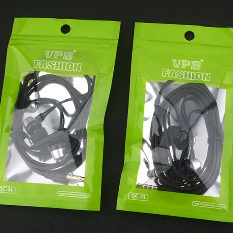 VPB S3運動耳機有線超低音3.5毫米裂耳機耳塞帶麥克風免提適用於三星MP3