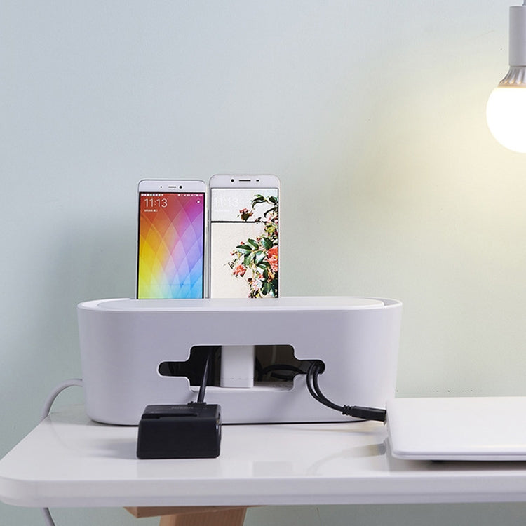 家居日用插線板收納盒充電器數據線電源插座整理盒