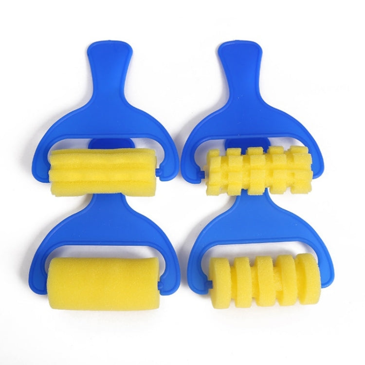 7套賣 兒童塗鴉畫畫印章DIY海綿滾輪