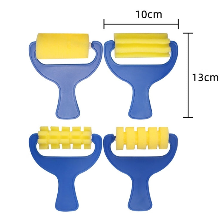 7套賣 兒童塗鴉畫畫印章DIY海綿滾輪