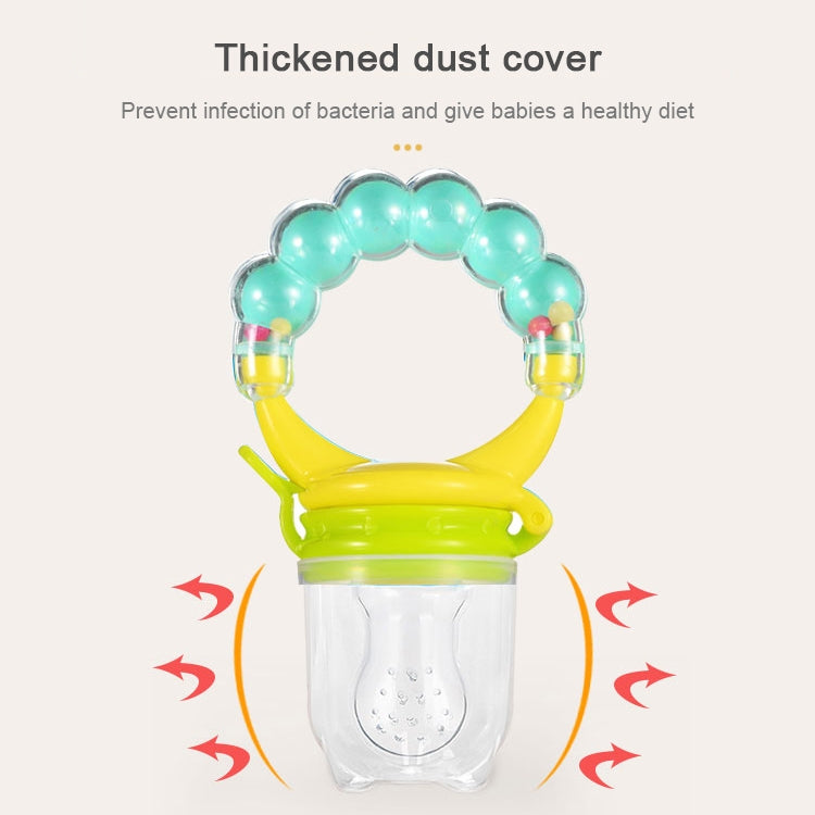 嬰兒奶嘴新鮮食品水果牛奶餵奶瓶學習喝水手柄奶嘴帶搖鈴