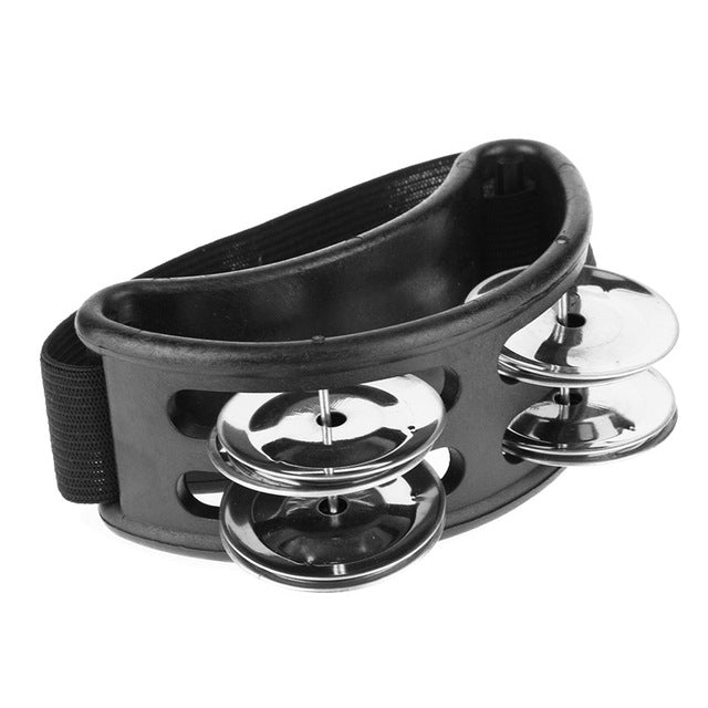 鋁合金打擊樂器卡宏鼓腳鈴，尺寸：10 x 8 x 4cm