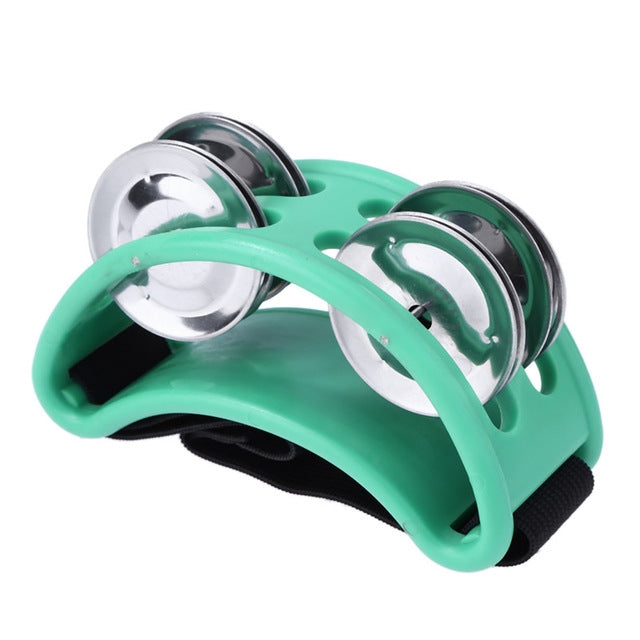 鋁合金打擊樂器卡宏鼓腳鈴，尺寸：10 x 8 x 4cm