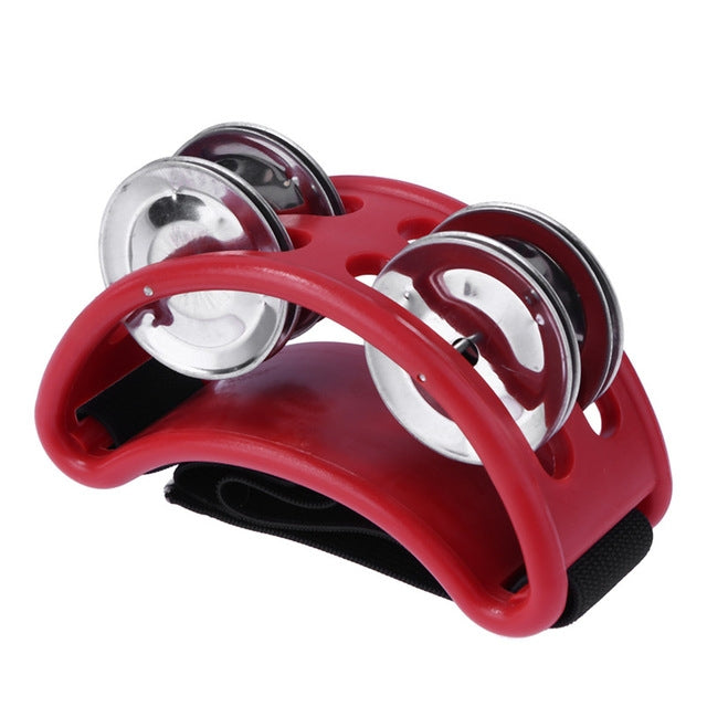 鋁合金打擊樂器卡宏鼓腳鈴，尺寸：10 x 8 x 4cm