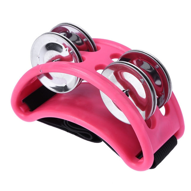 鋁合金打擊樂器卡宏鼓腳鈴，尺寸：10 x 8 x 4cm