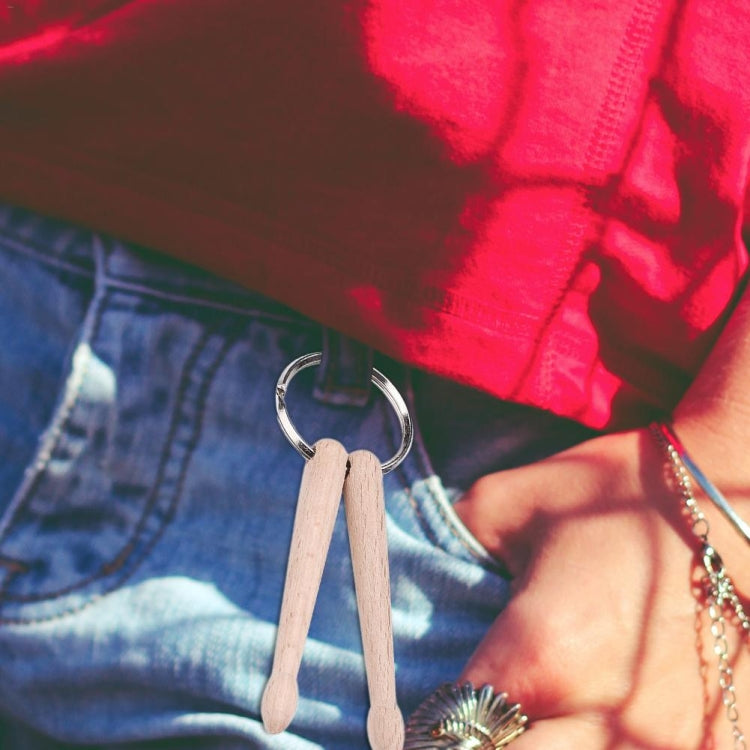 迷你鼓槌鑰匙扣櫸木鼓棒